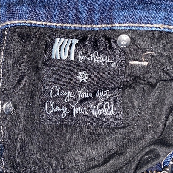 NWOT KUT FTK Boyfriend Cropped Jean - Picture 7 of 8